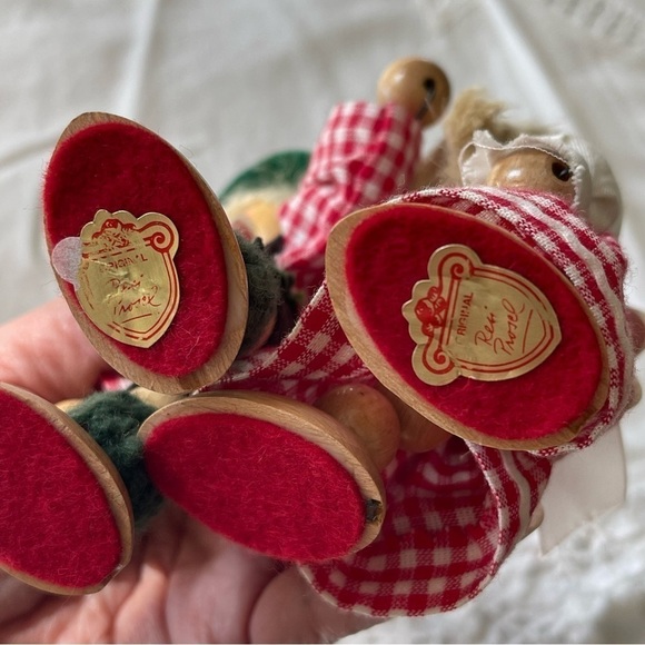 Resi Prosel West Germany Mini Dolls Girl Boy Handcrafted Christmas Wooden - Picture 6 of 14